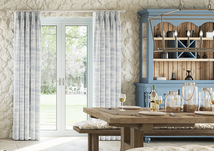 Glamour, Slate Blue - Made to Measure Curtains - Image 3